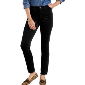 Talbots Women's Black Stretch Corderoy Straight Leg Pants Size M/L